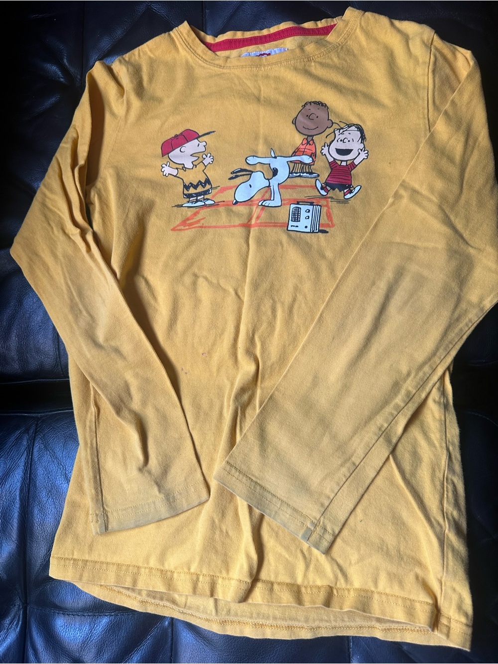 Appaman Yellow Peanuts Graphic Long Sleeve Tee